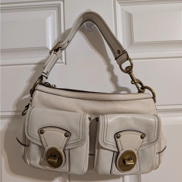 Coach Legacy Turnlock Striped Bag - Picture 1 of 4